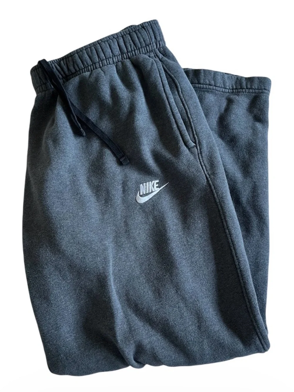 Nike Mens Sportswear Club Fleece Sweatpants Large Charcoal Gray Jogger Active - Picture 1 of 8